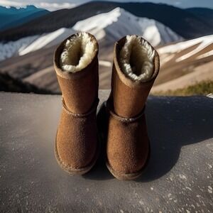 Cozy Brown Kids Boots